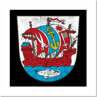 Bremerhaven - Vintage Style Coat of Arms Design Posters and Art